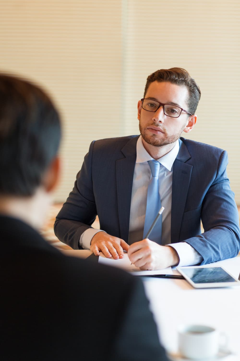 Probate advisor at a desk